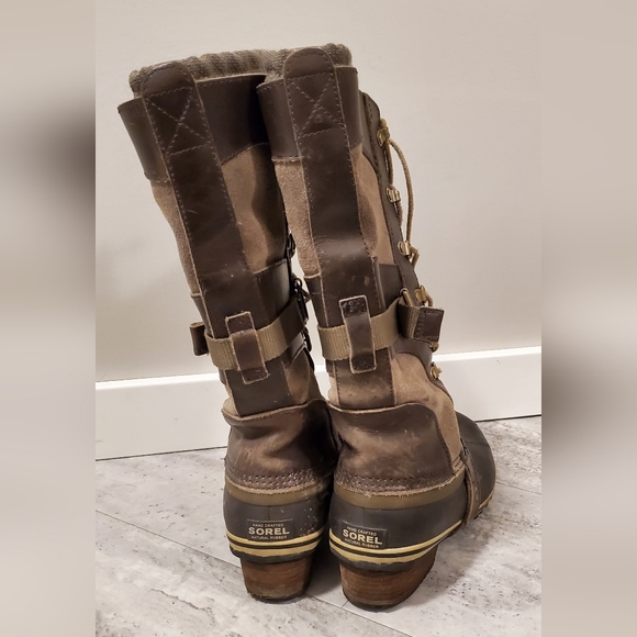 COPY - Sorel βοΈ ππ conquest Carly brown knee high π’ boots; suede and leather - Picture 12 of 16